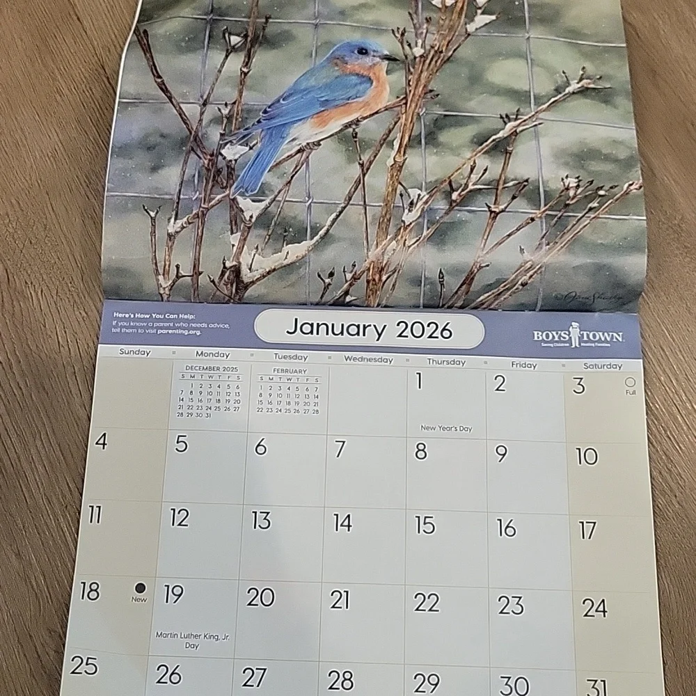 2026 calendar enjoy calming